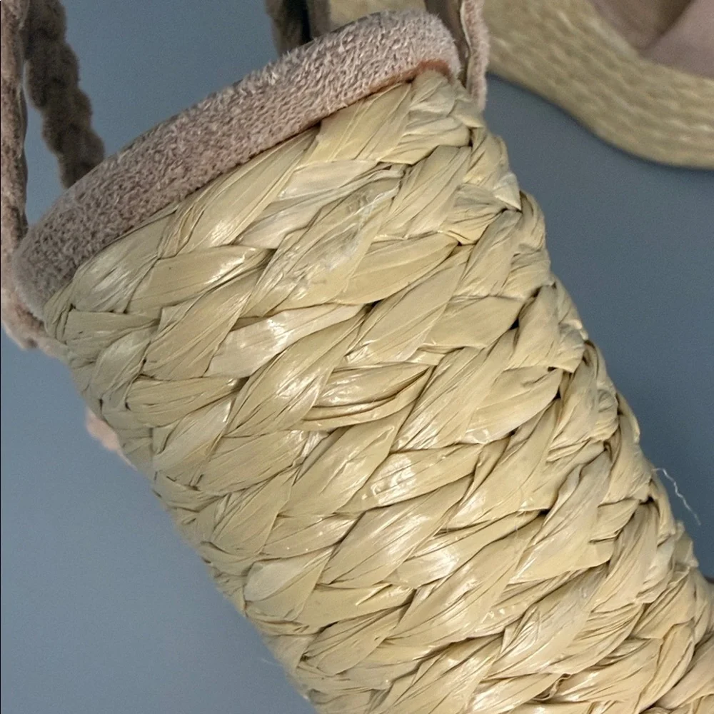 Lulus | Sz 7.5 Braided Espadrille Platform‎ Wedge Sandals